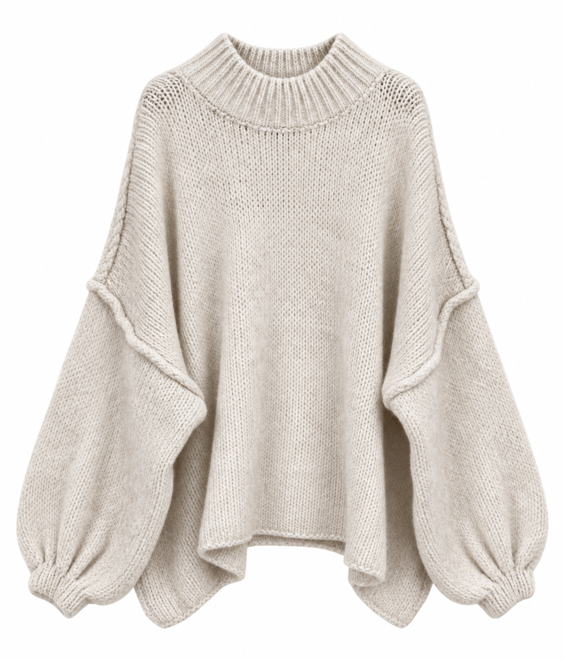 Soft sweater oversized off-white