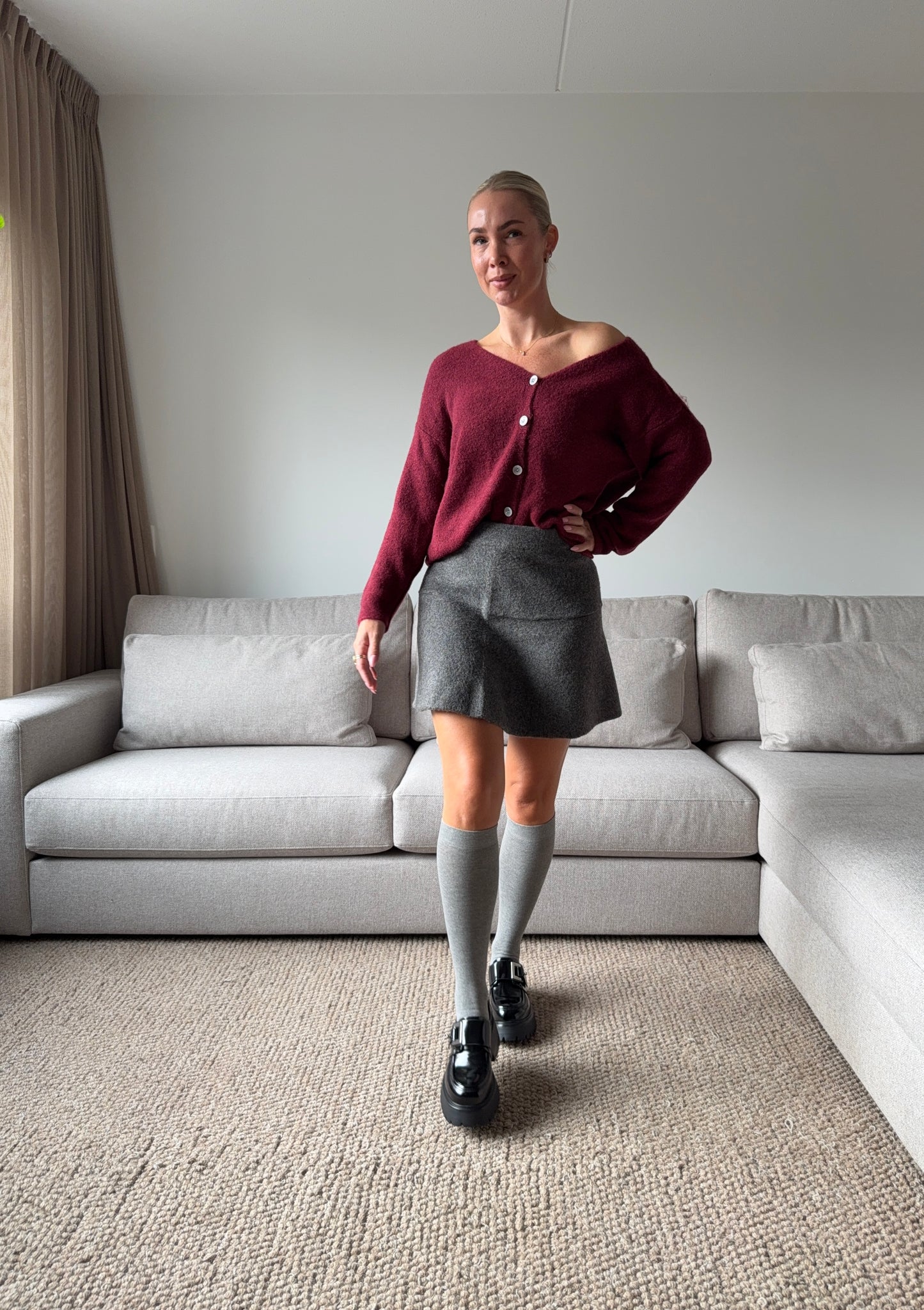 Vest Ella bordeaux