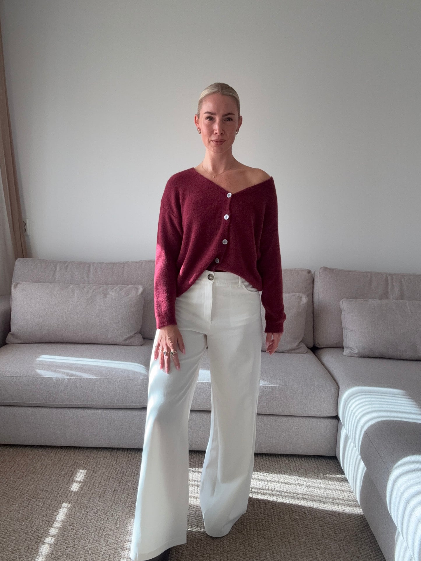 Vest Ella bordeaux