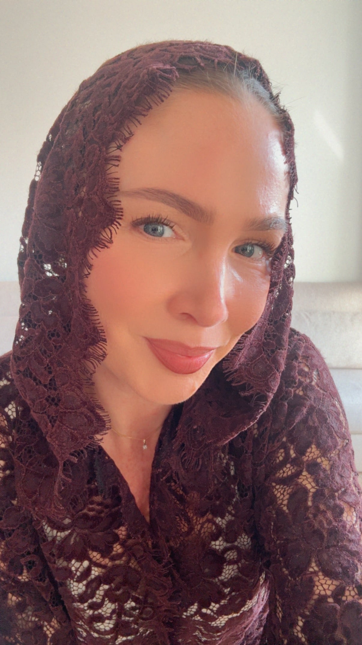 Kimono Lace Brown-Red