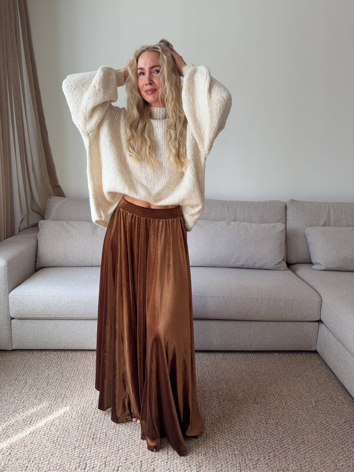 Soft sweater oversized off-white