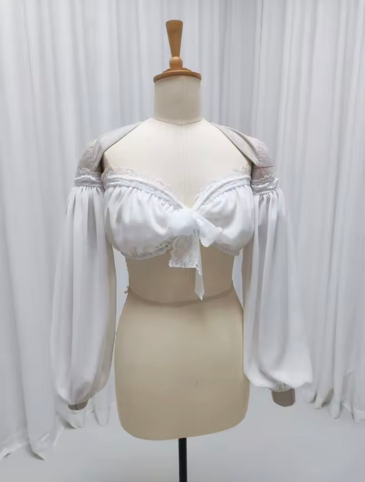 Set Mel met longsleeve offshoulder top