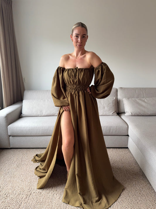 Dress Lina (mosgroen)