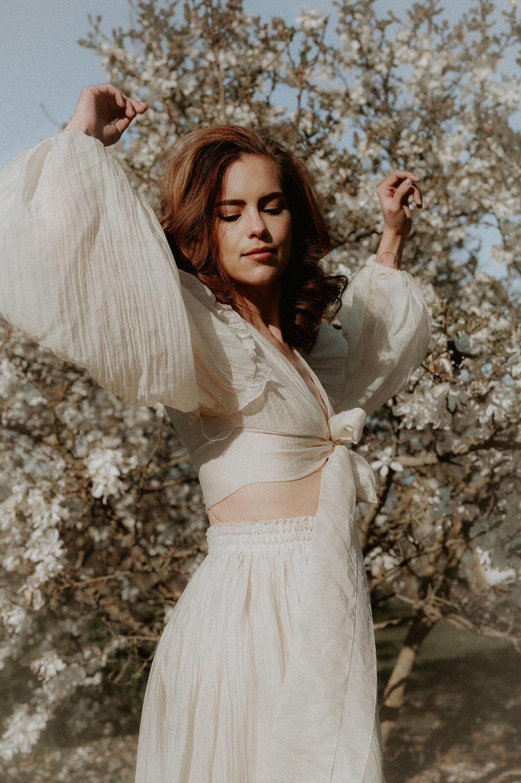 Palazzo set Tess Off-white/creme