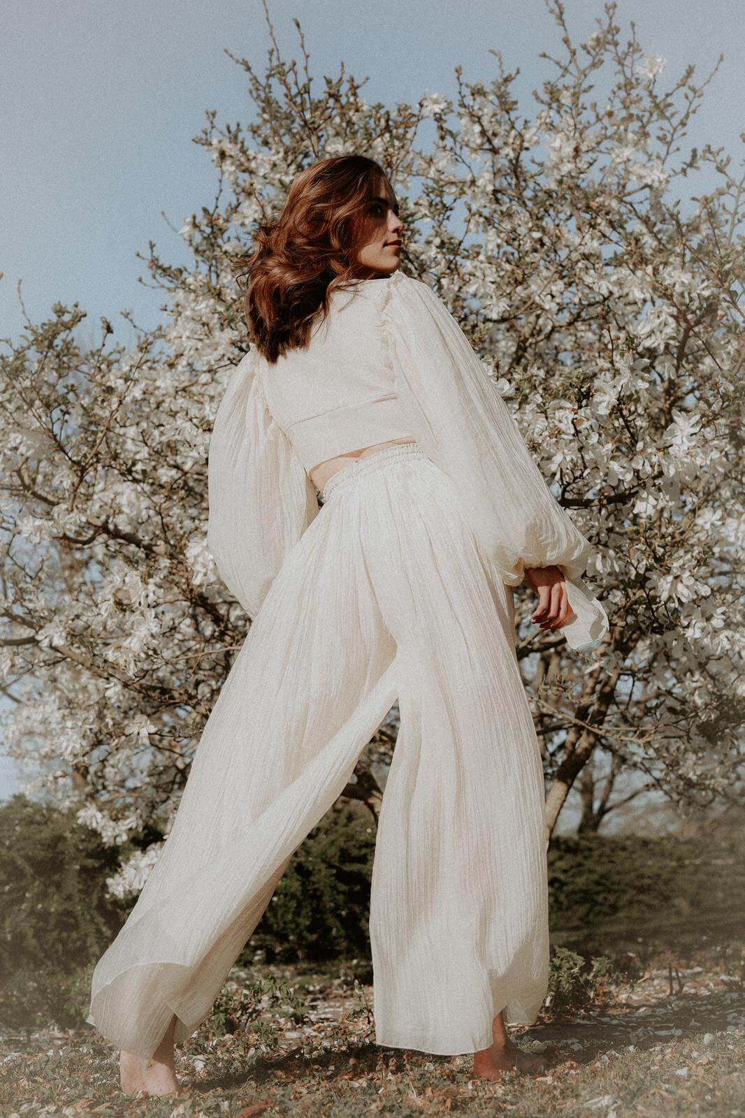 Palazzo set Tess Off-white/creme